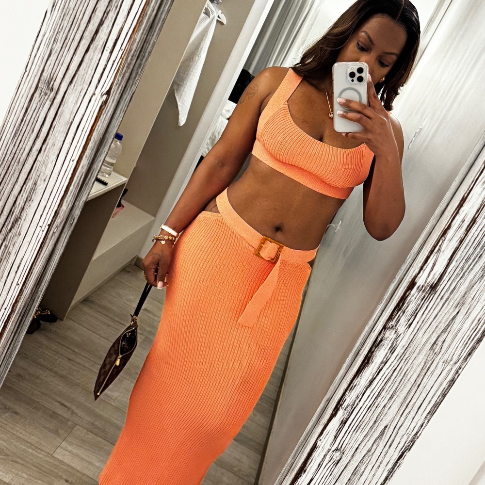 Maxi Skirt Knit Set